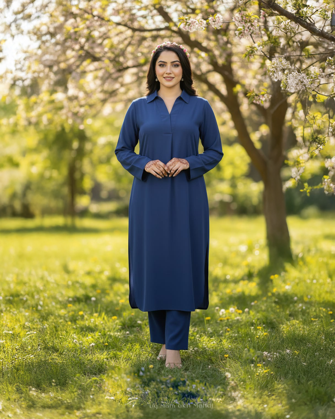 Deep Purple Solid 2-Piece Suit – Kurta & Trouser