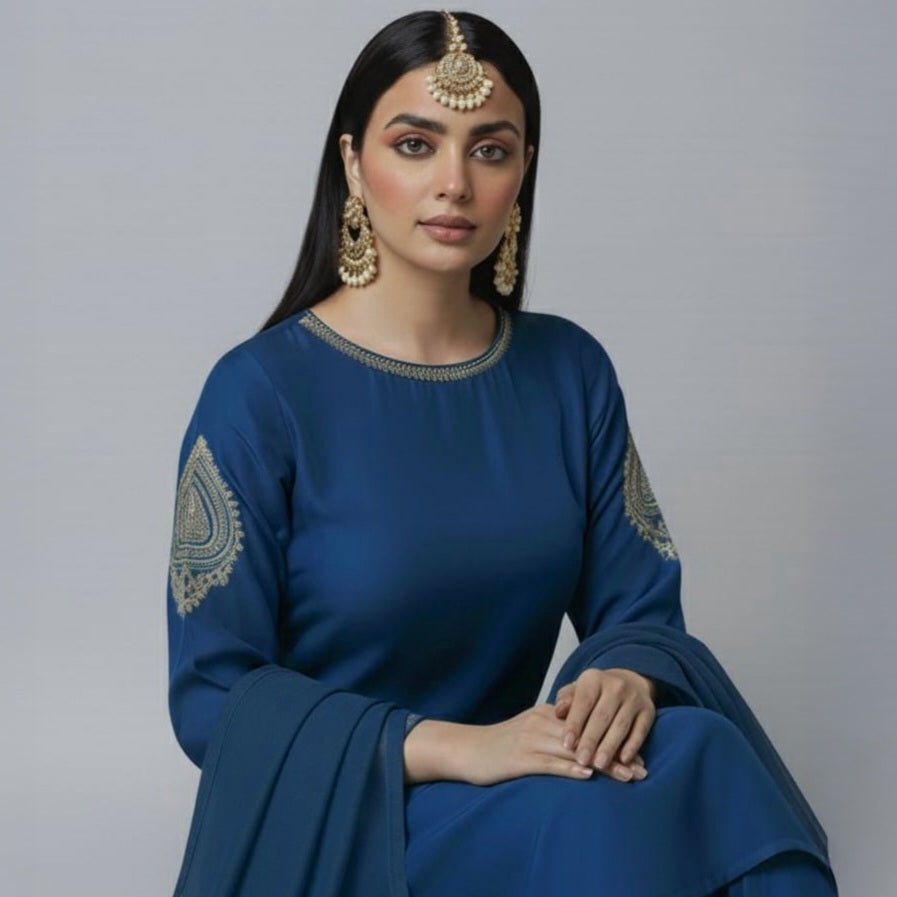 Shades of Zinc - 3 Piece Raw Silk Suit - Deeno's