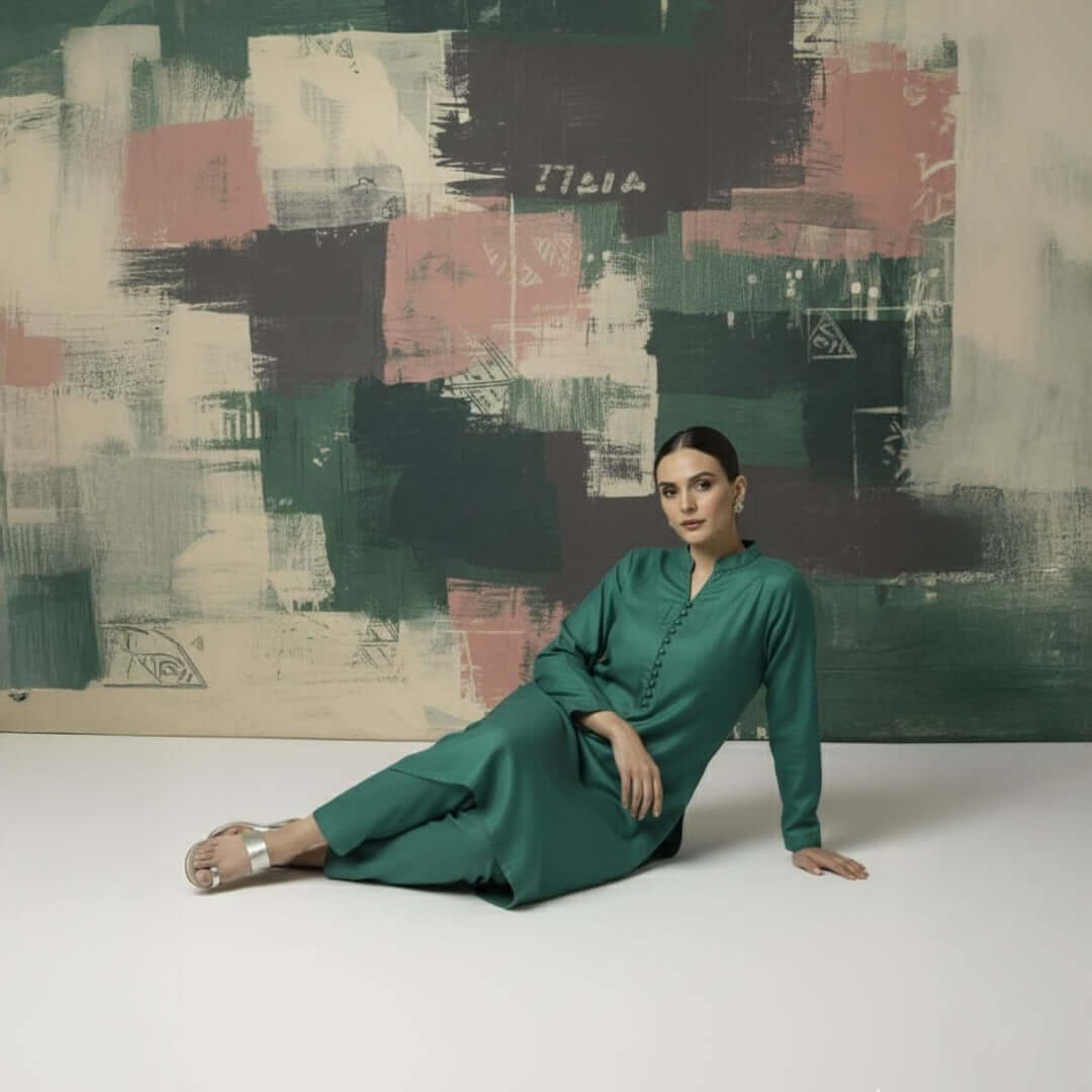 Emerald Green - 2 Piece Classic Suit - Deeno's