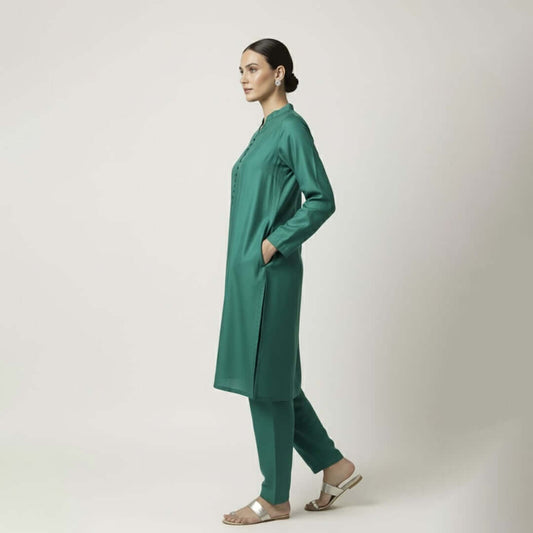 Emerald classic shalwar – side view