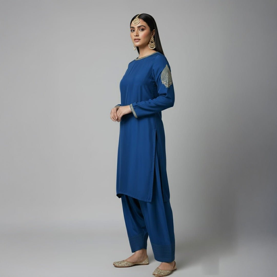 Shades of Zinc - 3 Piece Raw Silk Suit - Deeno's