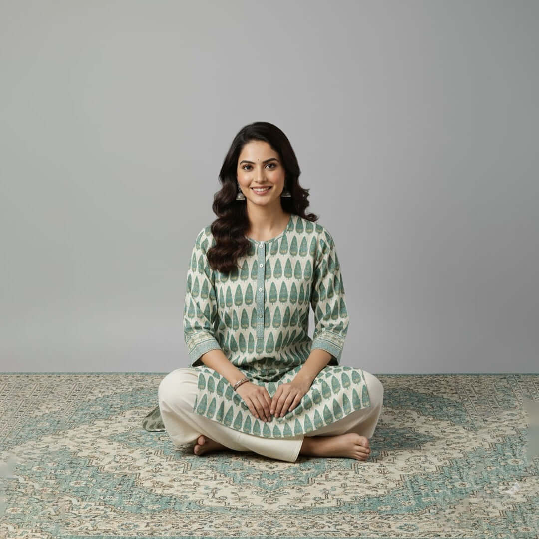 Ivory Vines - 2 Piece Embroidered Lawn Suit - Deeno's