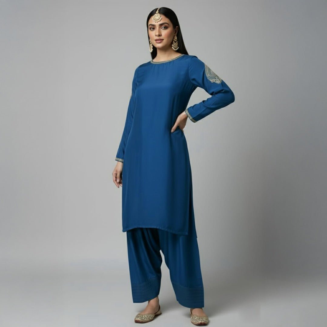 Shades of Zinc - 3 Piece Raw Silk Suit - Deeno's